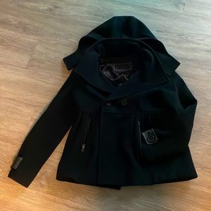 Andrew Marc of New York Wool Coat with Removable Hood